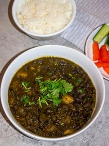 Black beans potato curry recipe